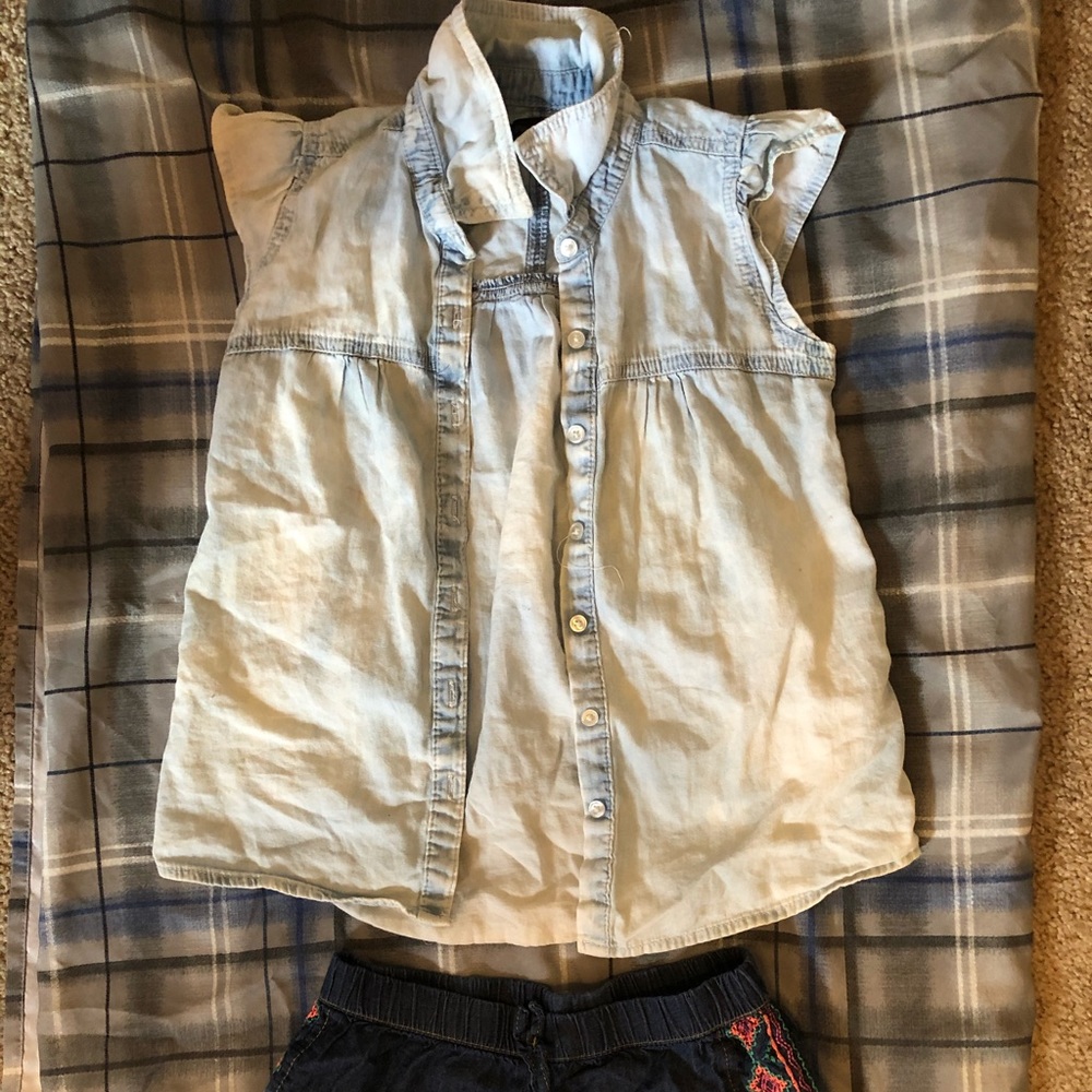 Jordache multi colored jean outfit